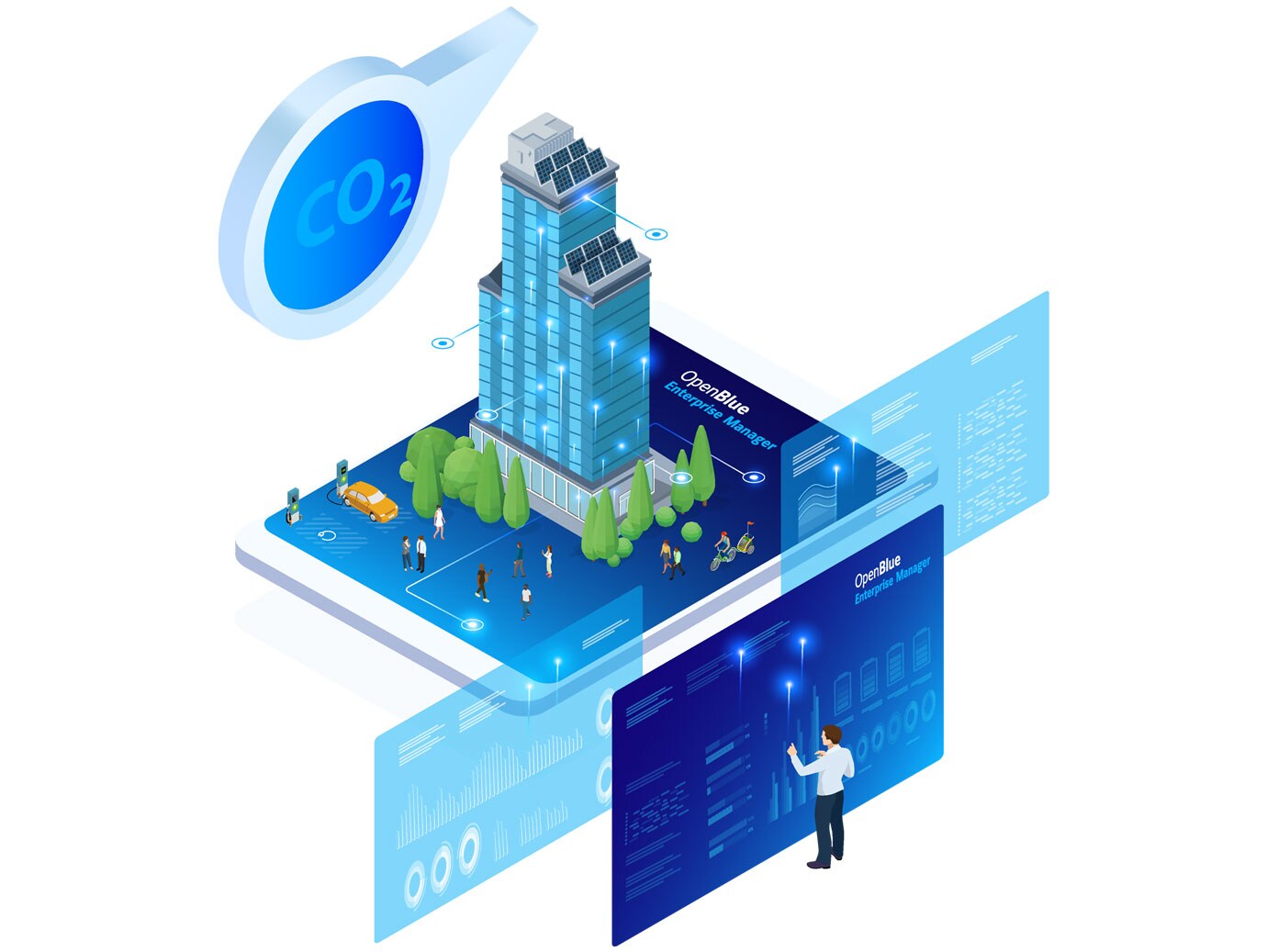Energy Efficiency & Sustainability Infographic