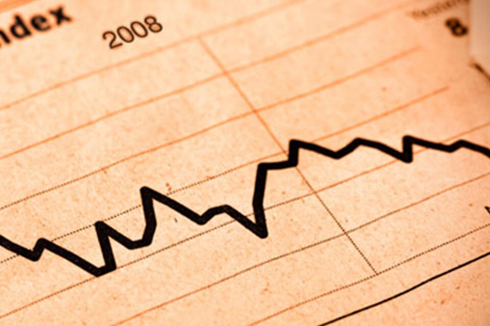 A frequency polygon on a document
